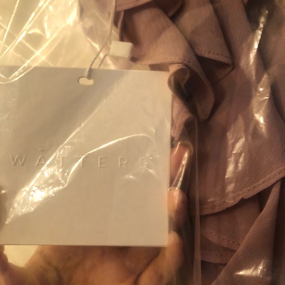 WATTERS Dress 
PIPPA - 5502 Mink , Luxe Chiffon - Picture 4 of 5